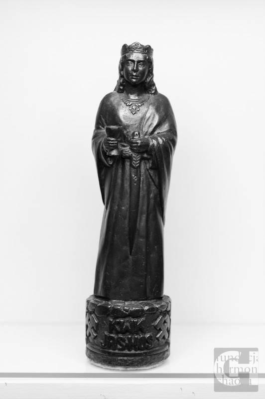 Św. Barbara, grafit, wys. 25 cm, wyk. Teresa Makara, własność prywatna, fot. Aneta Czarnocka-Kanik